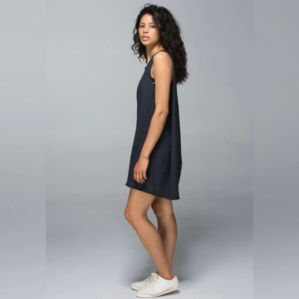 Lululemon Salutation To Savasana Dress Heathered Black